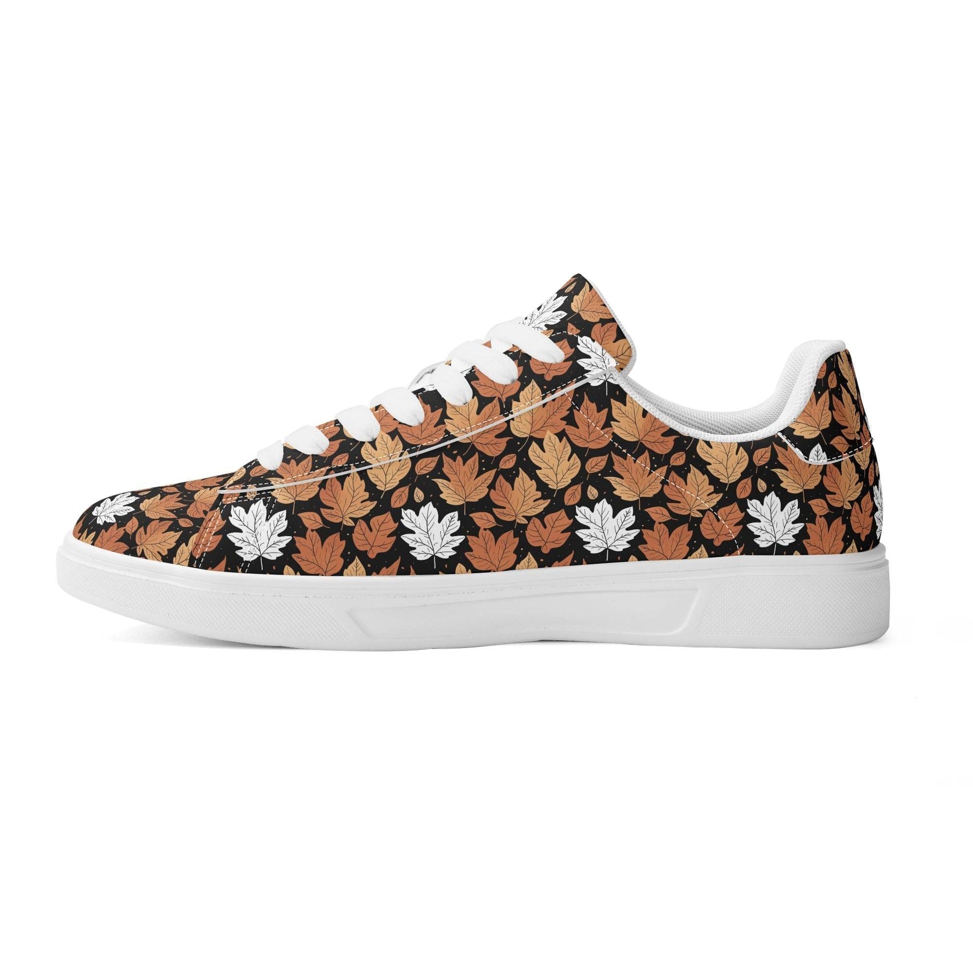 Maple leaves Adult Lightweight Brand Low Top Leather Shoes - DeRose Seasonal