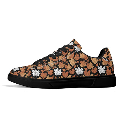 Maple leaves Adult Lightweight Brand Low Top Leather Shoes - DeRose Seasonal