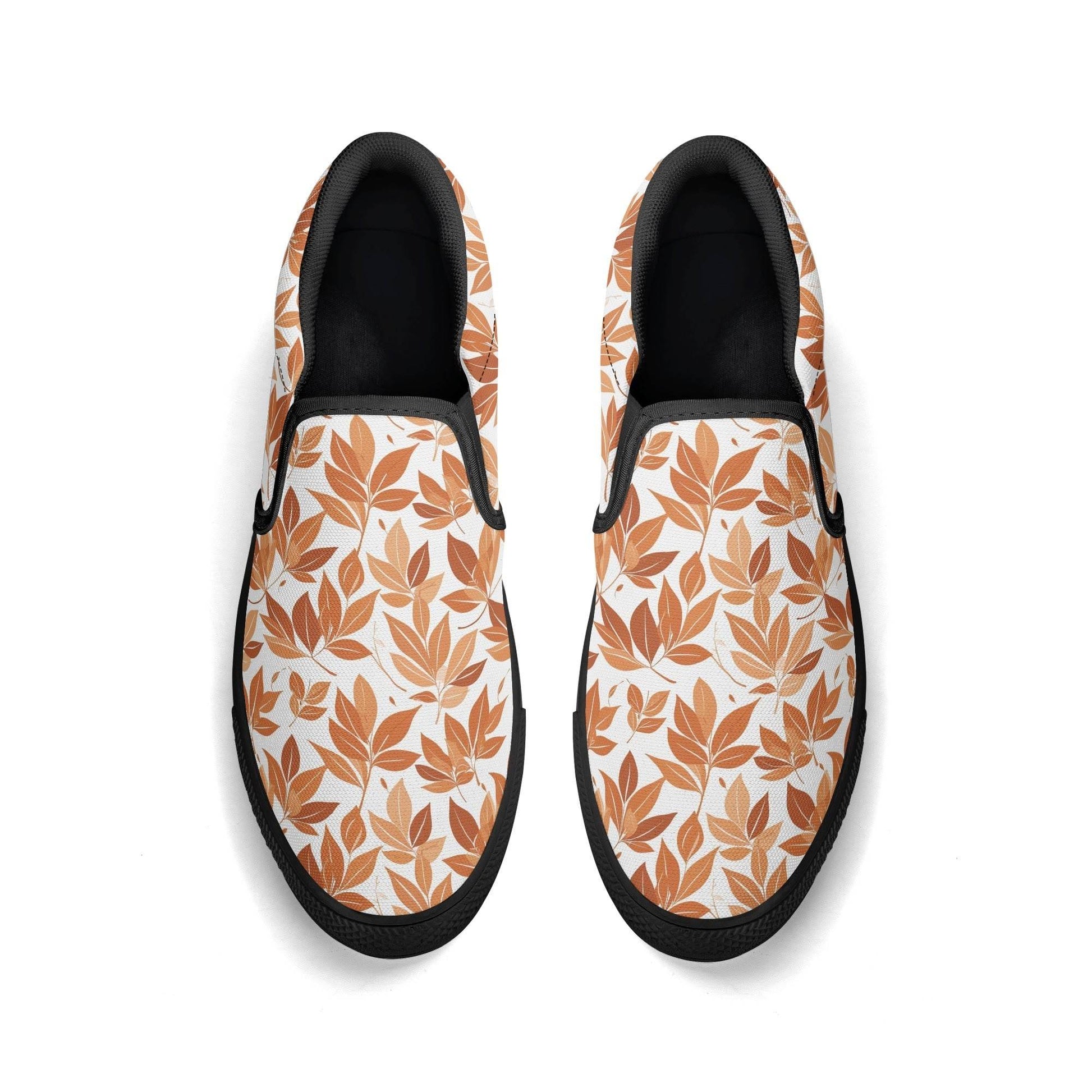 Men's Autumn Leaves Rubber Slip On Shoes - DeRose Seasonal