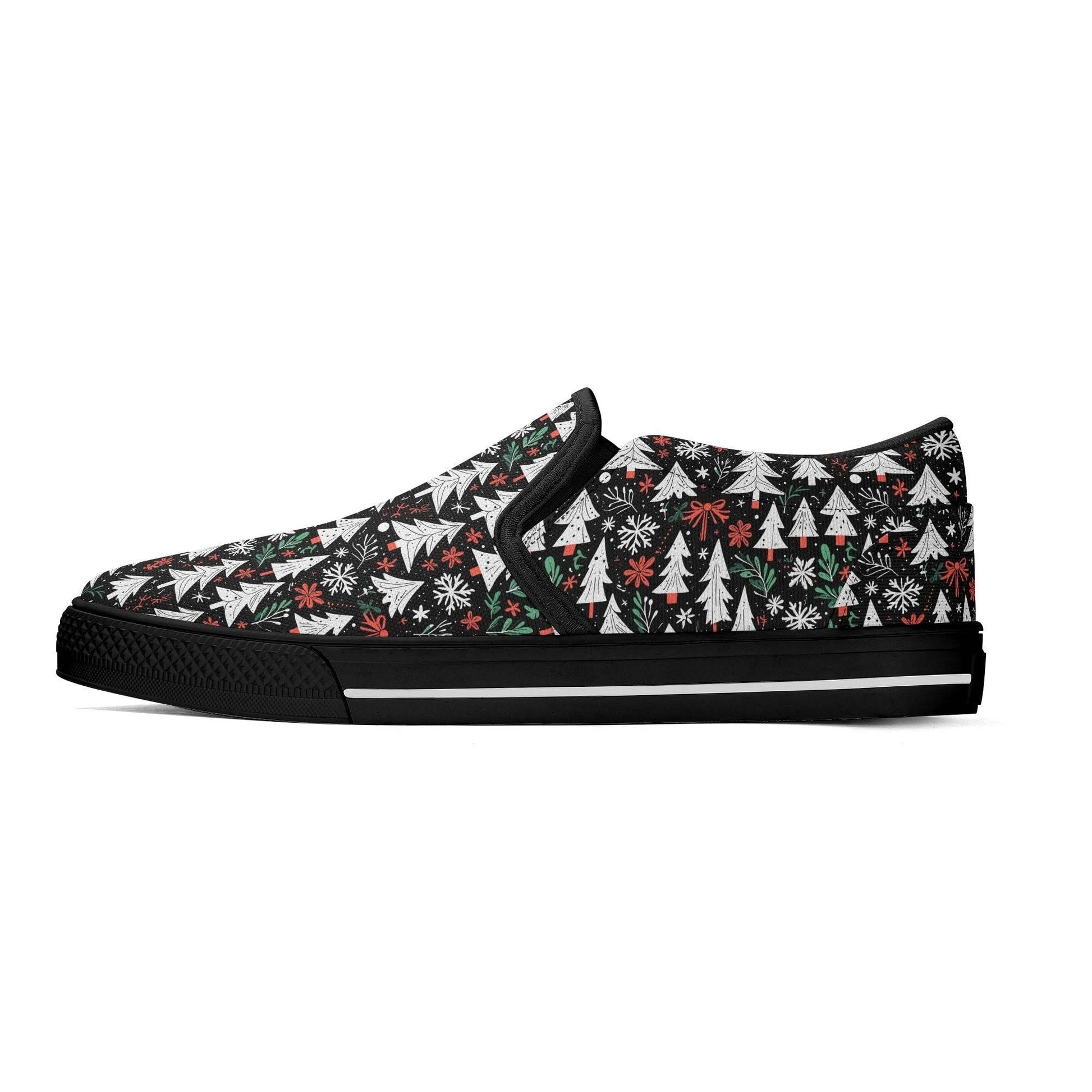 Men's Christmas Tree Rubber Slip On Shoes - DeRose Seasonal