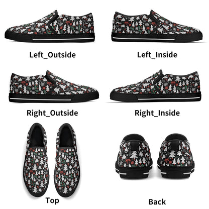Men's Christmas Tree Rubber Slip On Shoes - DeRose Seasonal