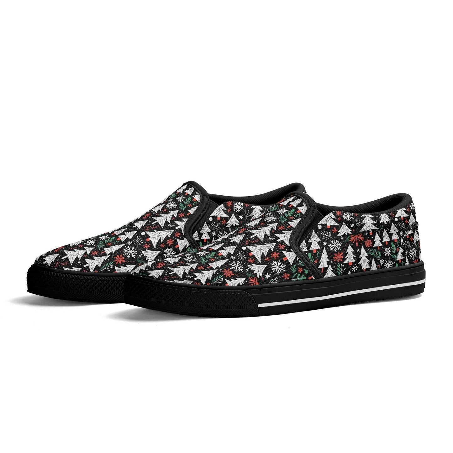 Men's Christmas Tree Rubber Slip On Shoes - DeRose Seasonal