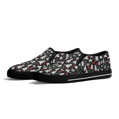 Men's Christmas Tree Rubber Slip On Shoes - DeRose Seasonal