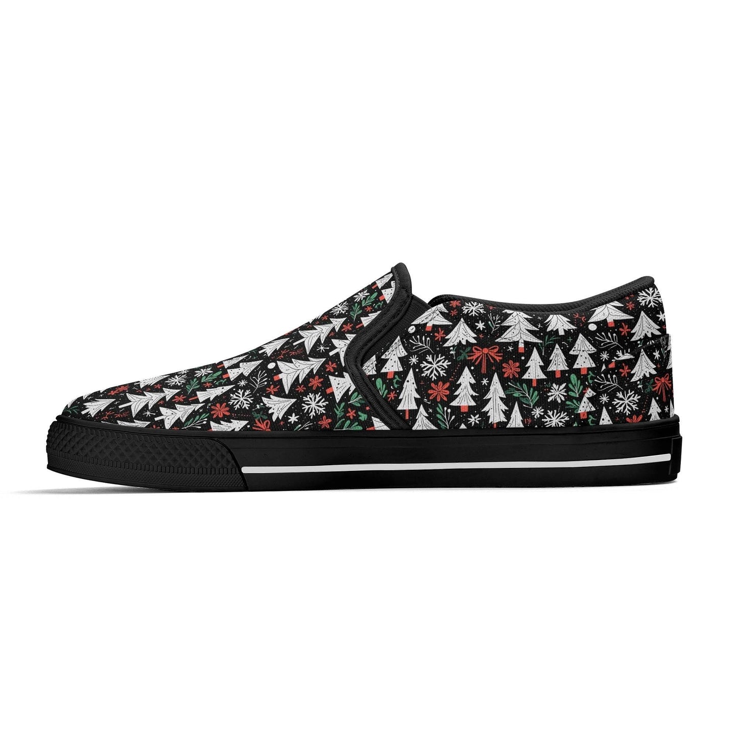 Men's Christmas Tree Rubber Slip On Shoes - DeRose Seasonal