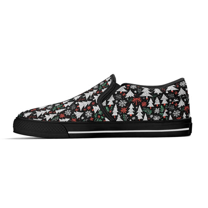 Men's Christmas Tree Rubber Slip On Shoes - DeRose Seasonal