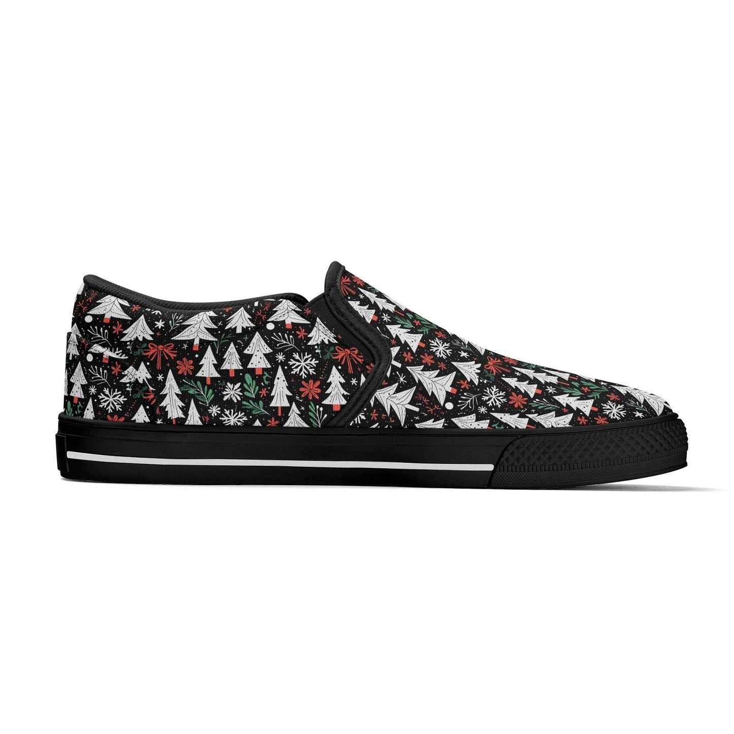 Men's Christmas Tree Rubber Slip On Shoes - DeRose Seasonal