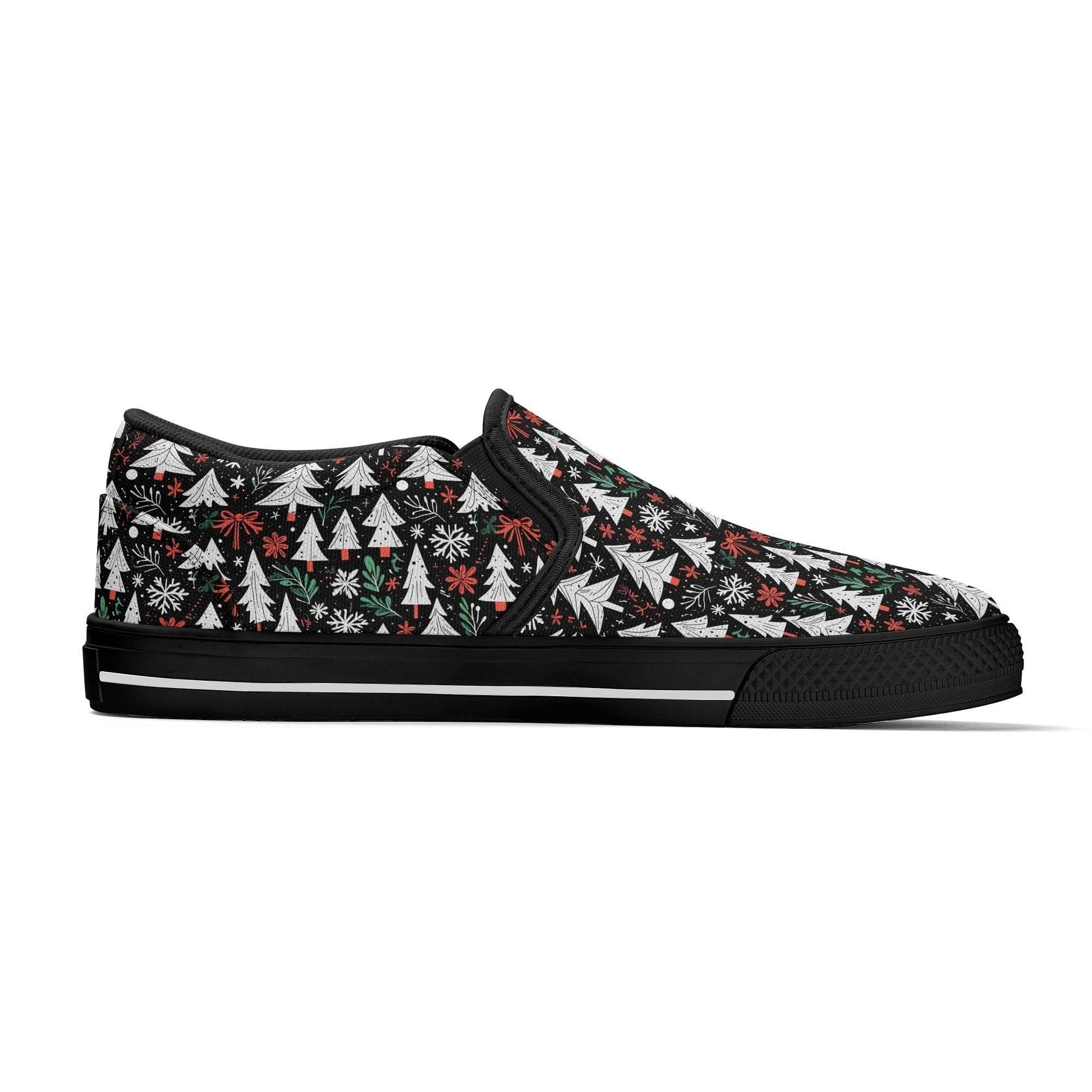 Men's Christmas Tree Rubber Slip On Shoes - DeRose Seasonal