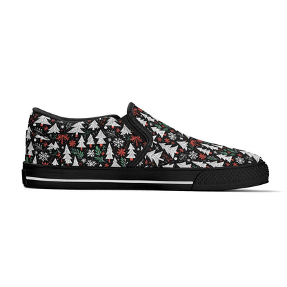 Men's Christmas Tree Rubber Slip On Shoes - DeRose Seasonal