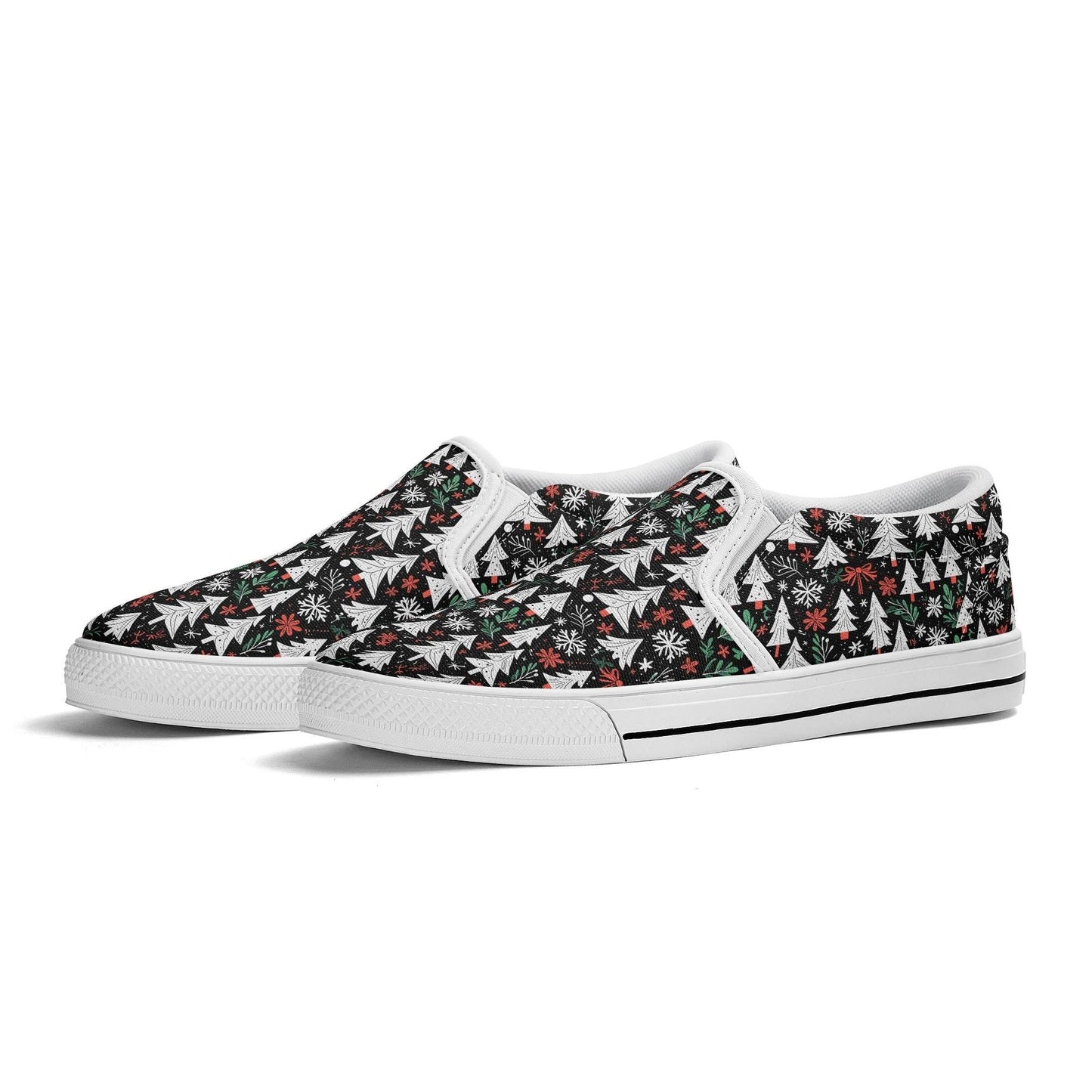 Men's Christmas Tree Rubber Slip On Shoes - DeRose Seasonal