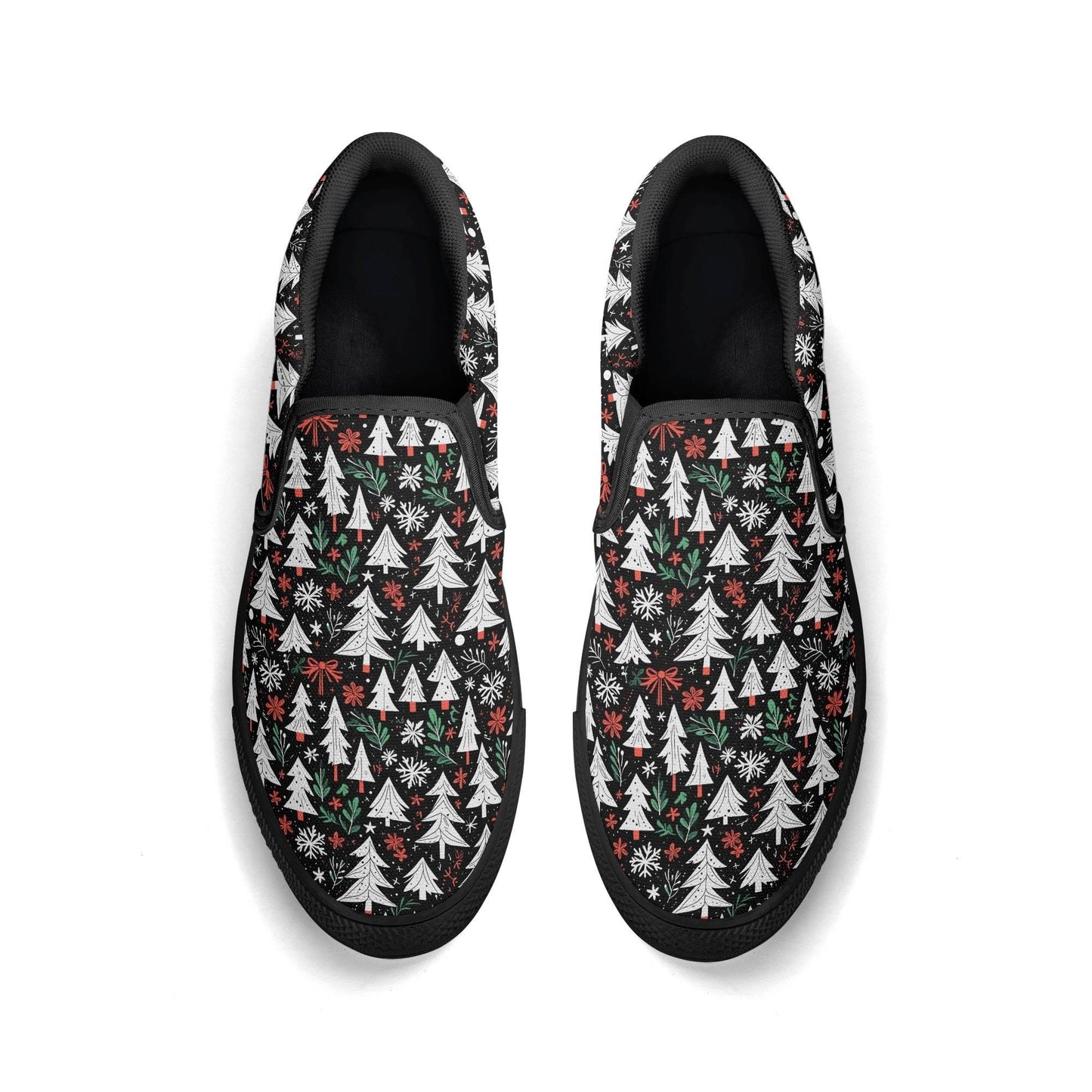 Men's Christmas Tree Rubber Slip On Shoes - DeRose Seasonal