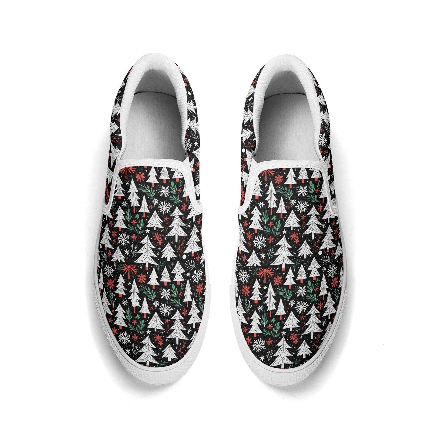 Men's Christmas Tree Rubber Slip On Shoes - DeRose Seasonal