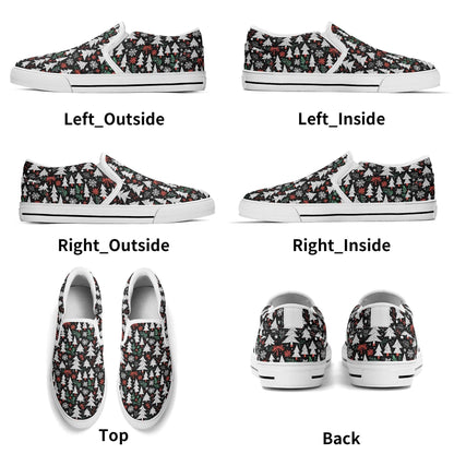Men's Christmas Tree Rubber Slip On Shoes - DeRose Seasonal