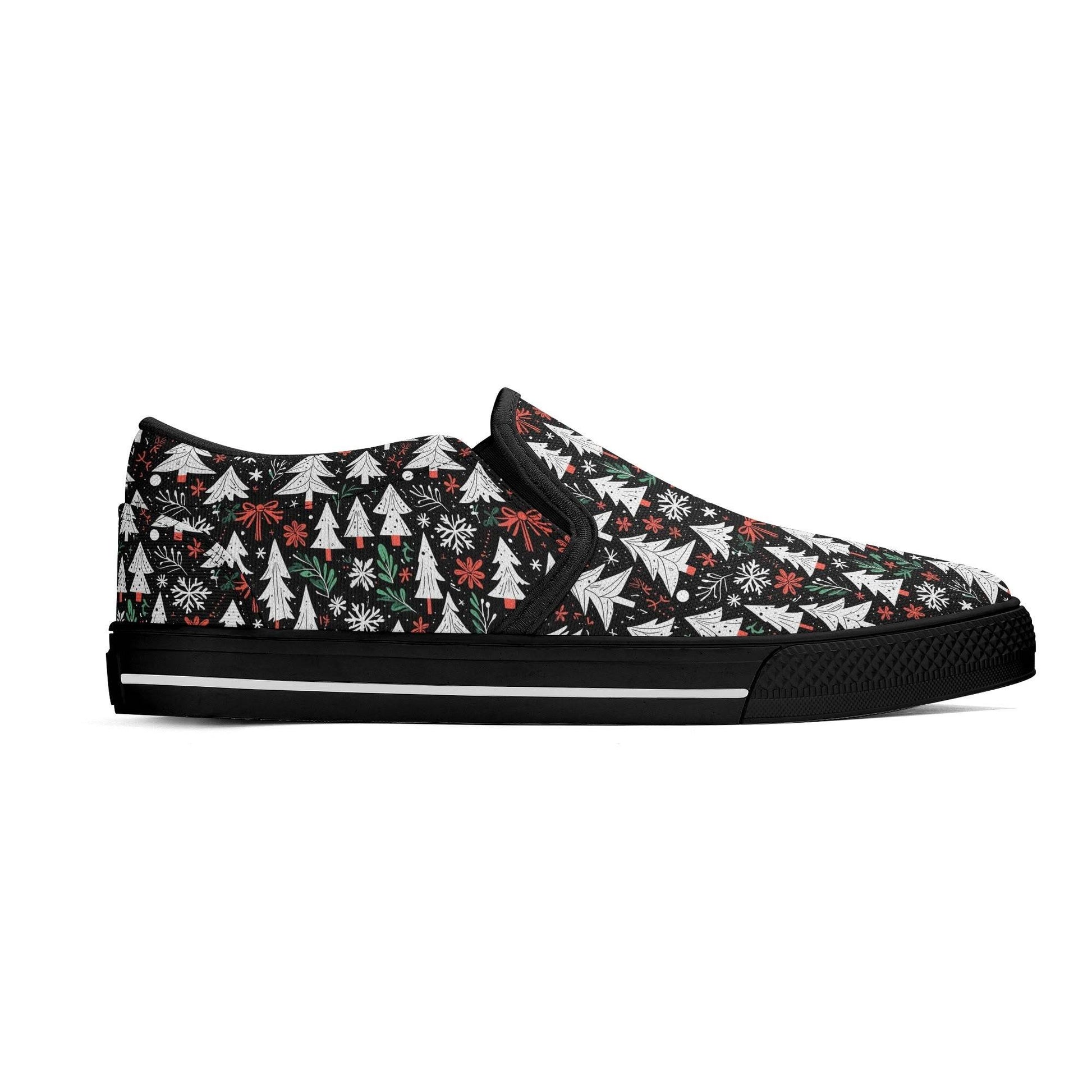 Men's Christmas Tree Rubber Slip On Shoes - DeRose Seasonal