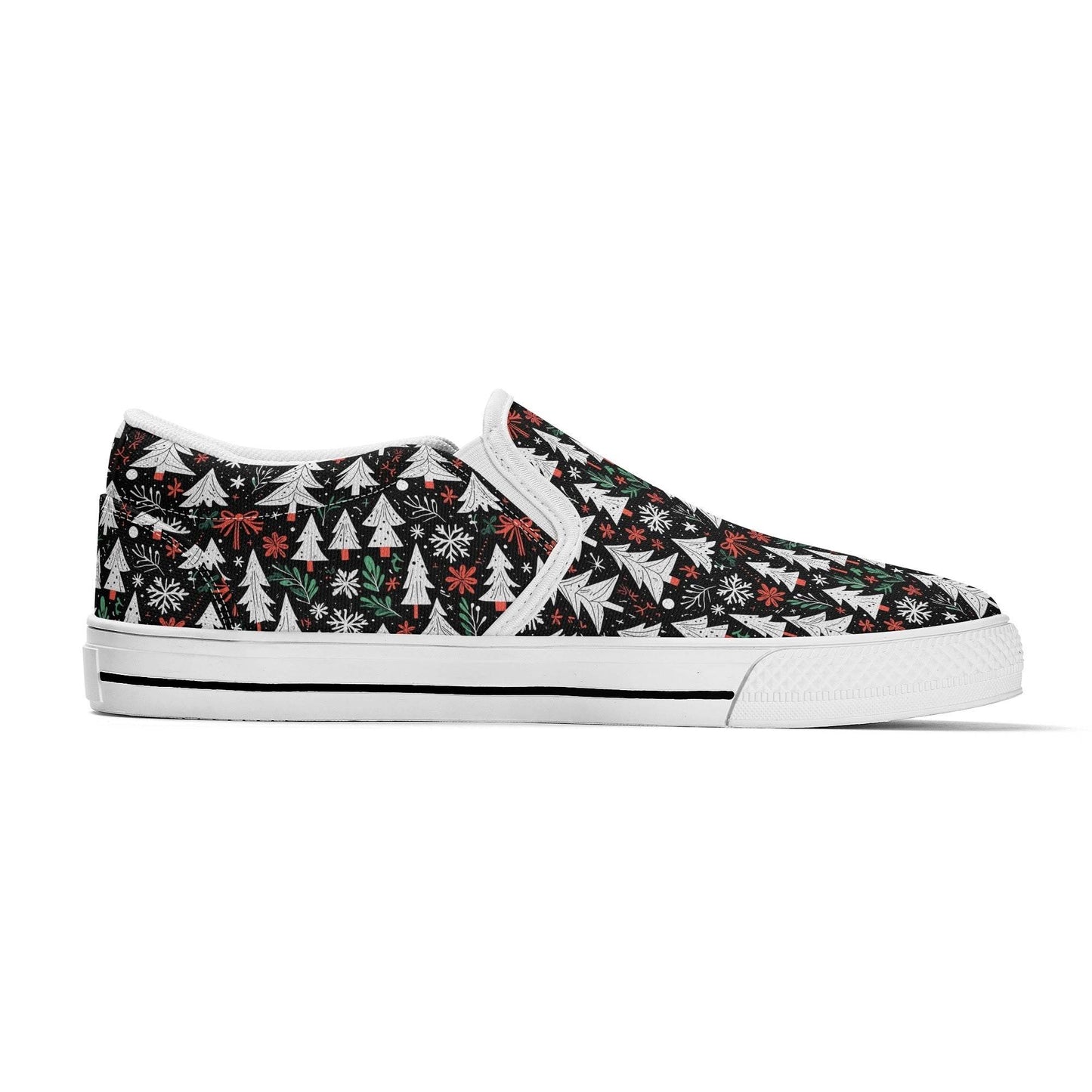 Men's Christmas Tree Rubber Slip On Shoes - DeRose Seasonal
