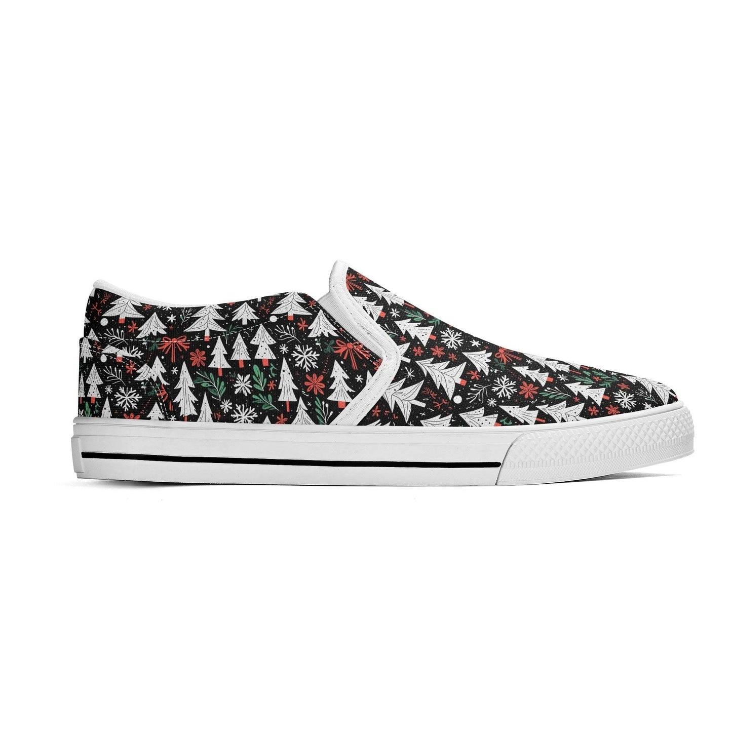 Men's Christmas Tree Rubber Slip On Shoes - DeRose Seasonal