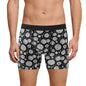 Men's Classic Black and White Christmas Ornament Stretch Trunks & Underwear - DeRose Seasonal