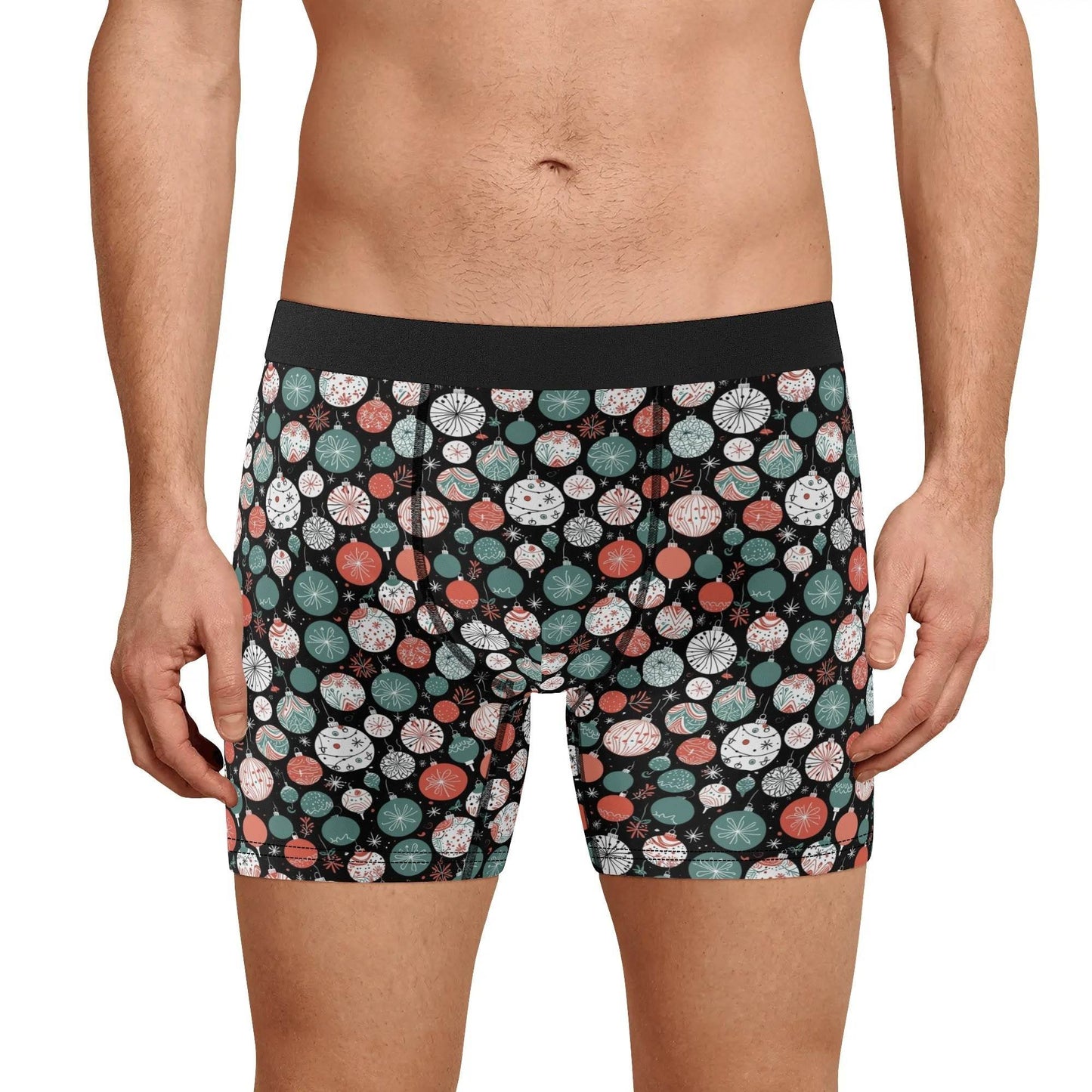 Men's Classic Colorful Ornament Stretch Trunks & Underwear - DeRose Seasonal