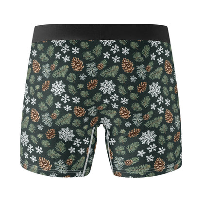 Men's Classic Snowflake Pine Stretch Trunks & Underwear - DeRose Seasonal