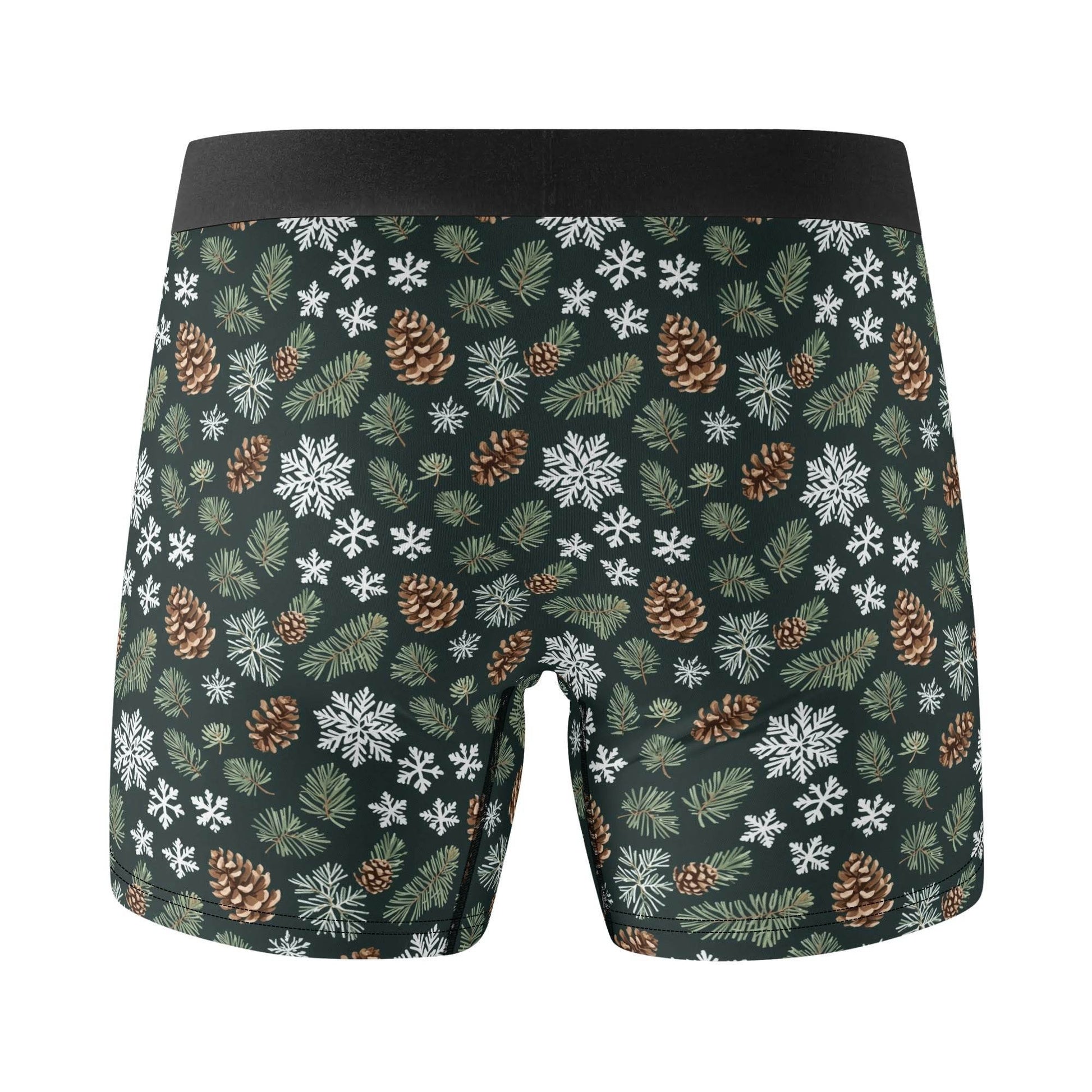 Men's Classic Snowflake Pine Stretch Trunks & Underwear - DeRose Seasonal