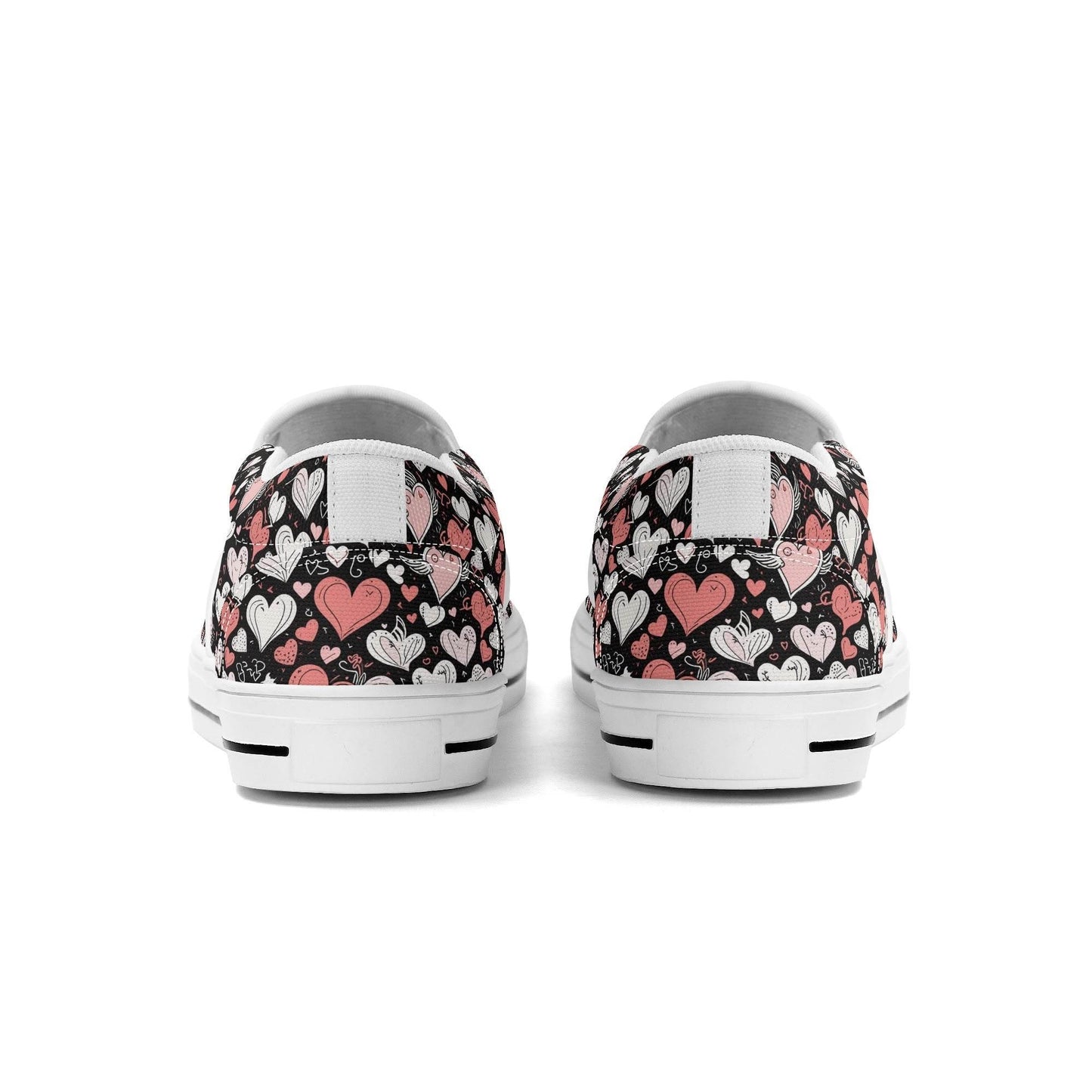 Men's Colorful Hearts Rubber Slip On Shoes - DeRose Seasonal