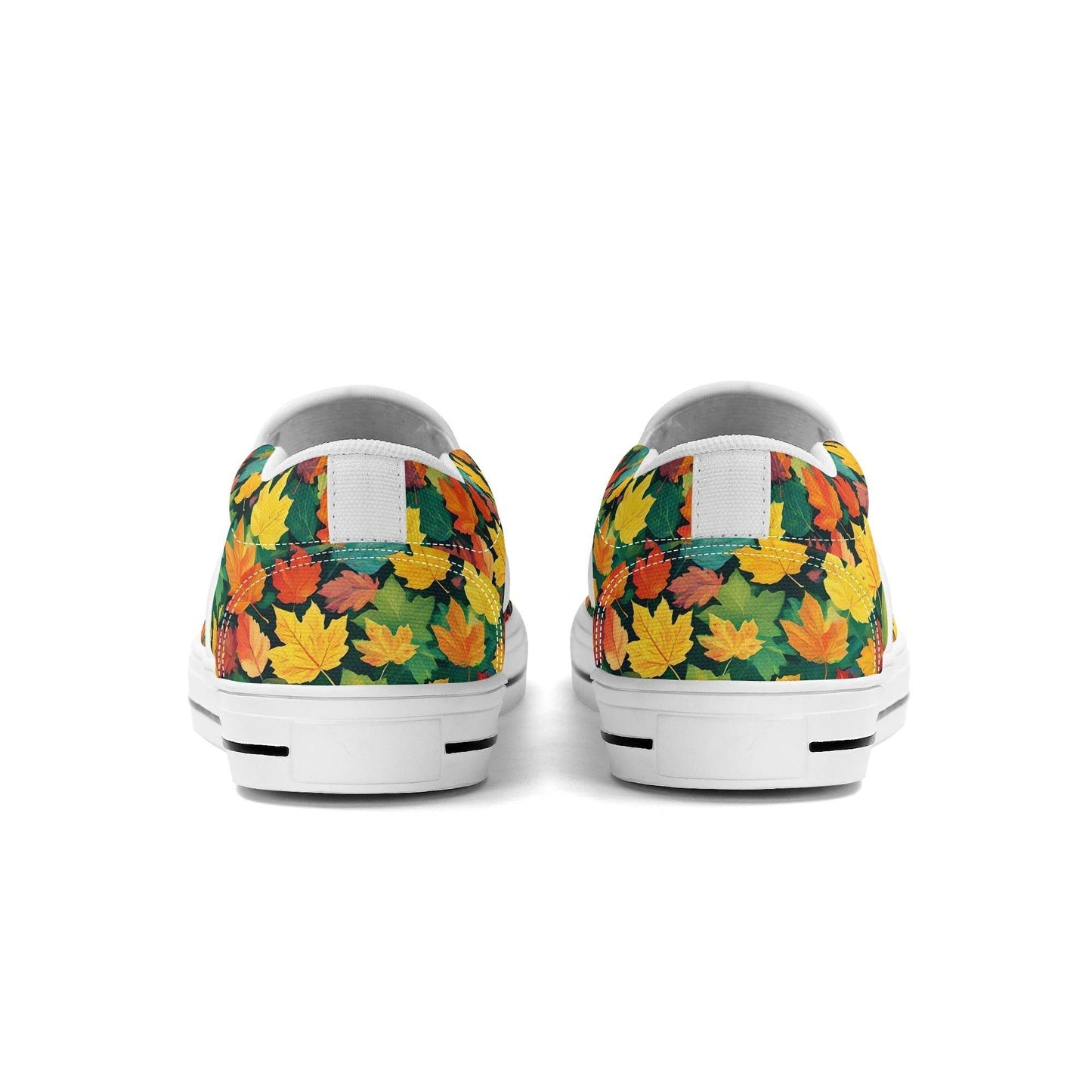 Men's Colorful Leaves Rubber Slip On Shoes - DeRose Seasonal