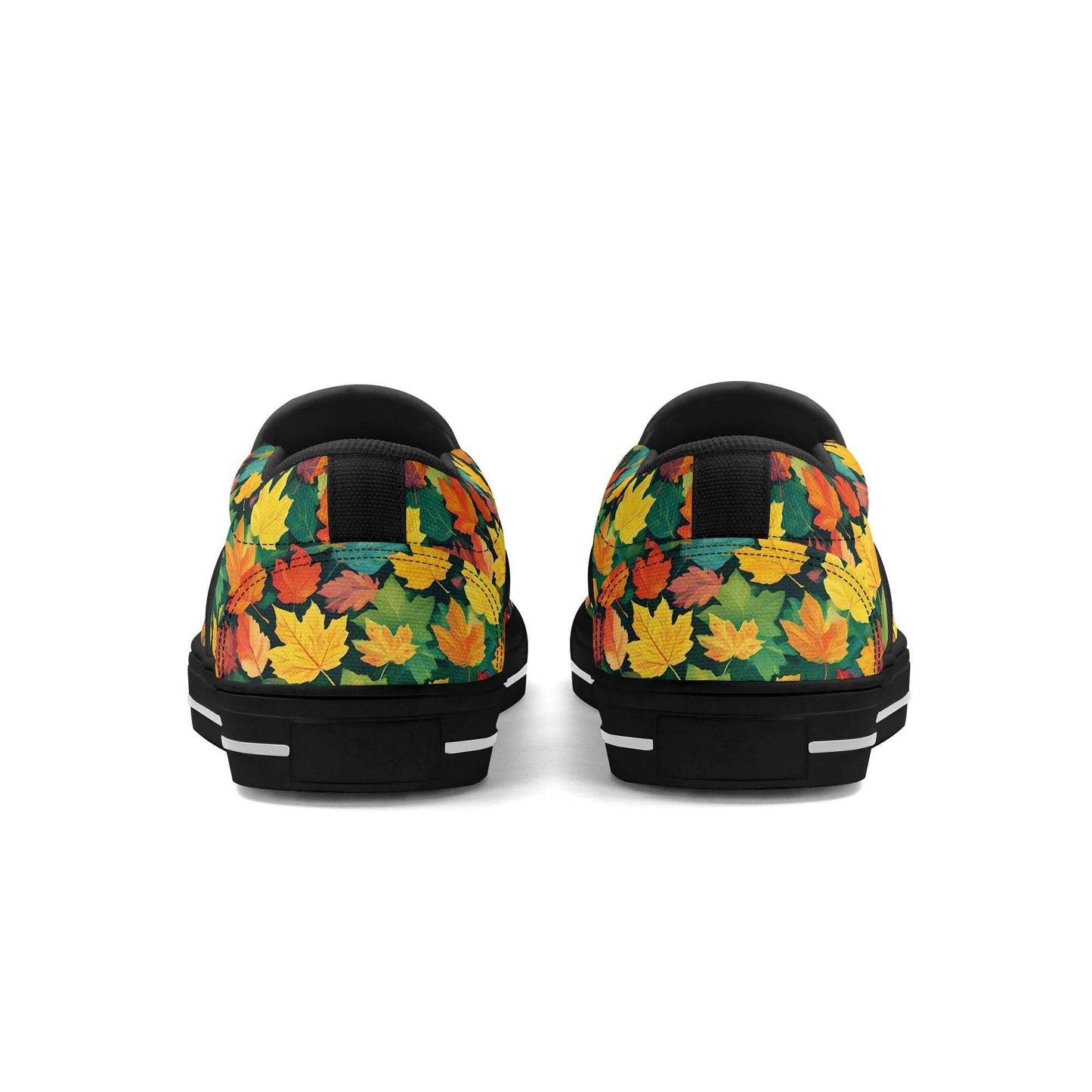 Men's Colorful Leaves Rubber Slip On Shoes - DeRose Seasonal