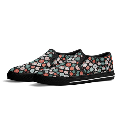 Men's Colorful Ornament Rubber Slip On Shoes - DeRose Seasonal