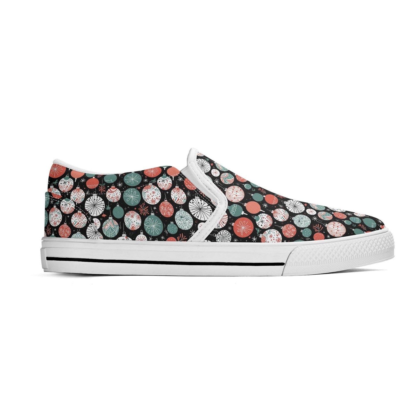 Men's Colorful Ornament Rubber Slip On Shoes - DeRose Seasonal