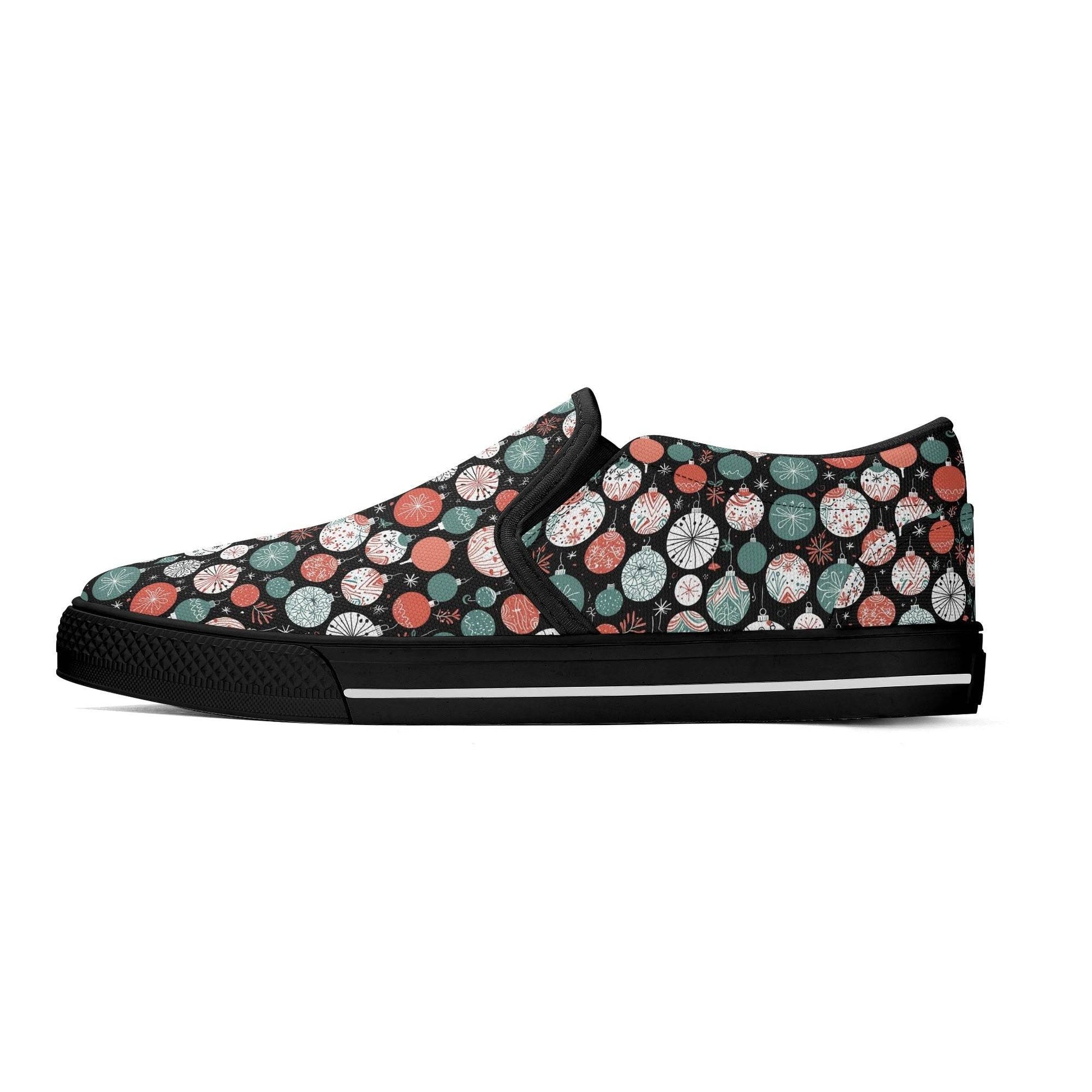 Men's Colorful Ornament Rubber Slip On Shoes - DeRose Seasonal