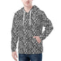 Men's Crosshatch Floral Classic Zip Up Hoodie Warm Jacket - DeRose Seasonal