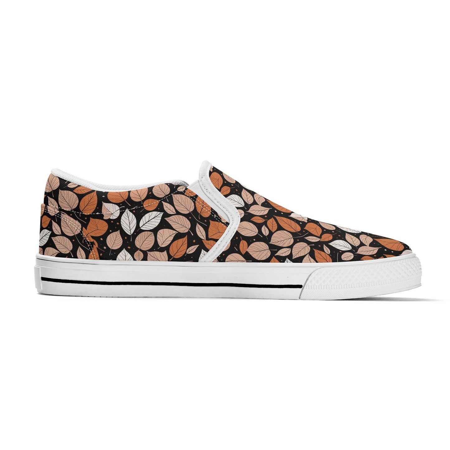 Men's Dark Leaves Rubber Slip On Shoes - DeRose Seasonal