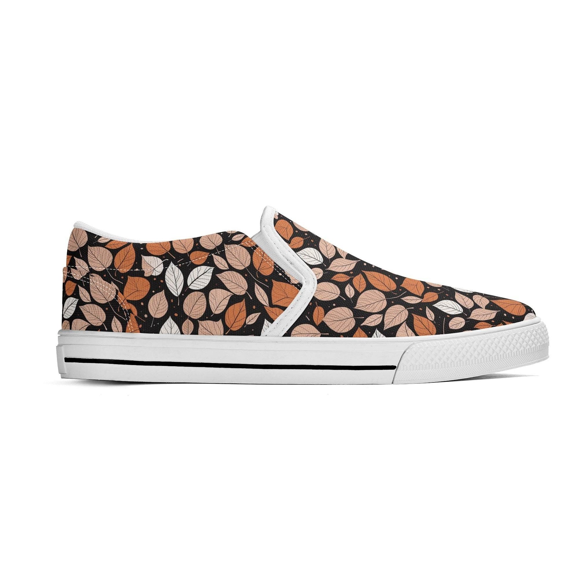 Men's Dark Leaves Rubber Slip On Shoes - DeRose Seasonal