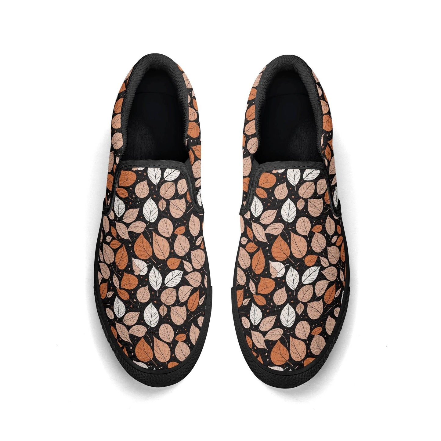 Men's Dark Leaves Rubber Slip On Shoes - DeRose Seasonal