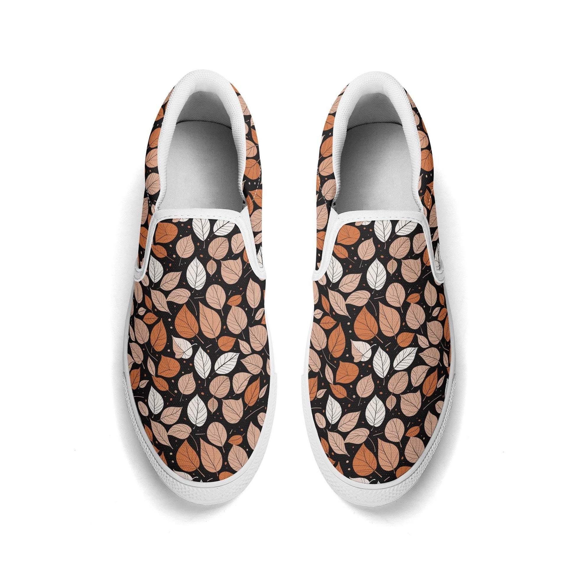 Men's Dark Leaves Rubber Slip On Shoes - DeRose Seasonal