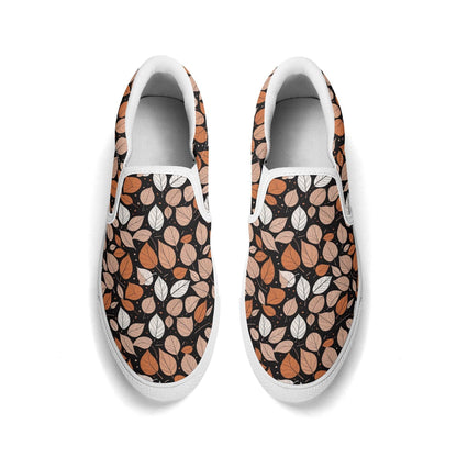 Men's Dark Leaves Rubber Slip On Shoes - DeRose Seasonal