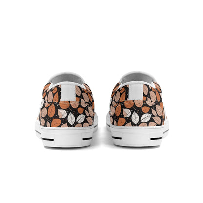 Men's Dark Leaves Rubber Slip On Shoes - DeRose Seasonal