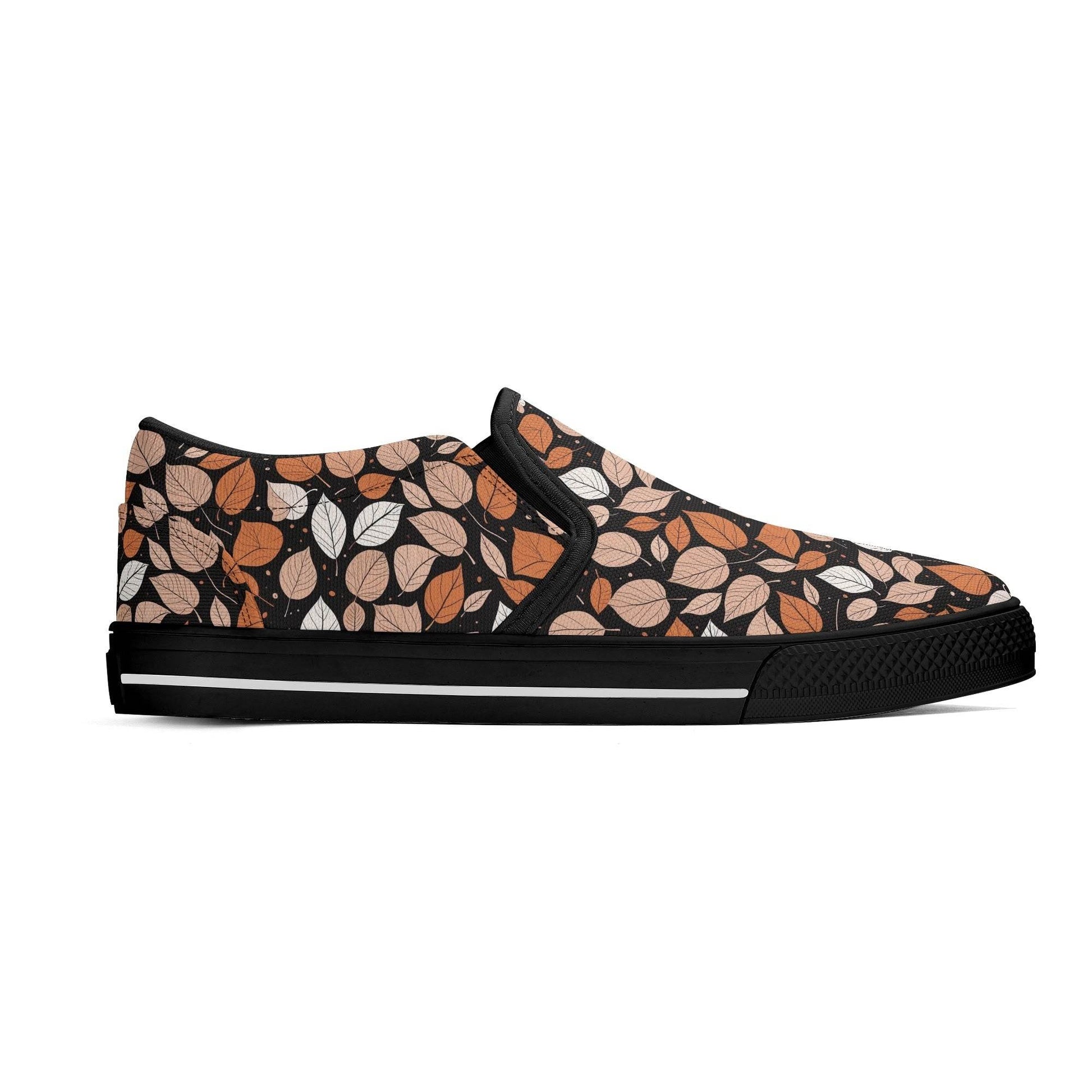 Men's Dark Leaves Rubber Slip On Shoes - DeRose Seasonal