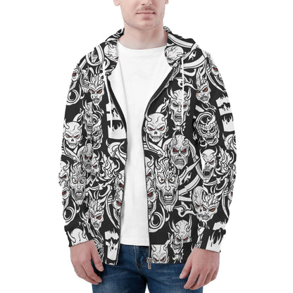 Men's Demons Classic Zip Up Hoodie Warm Jacket - DeRose Seasonal