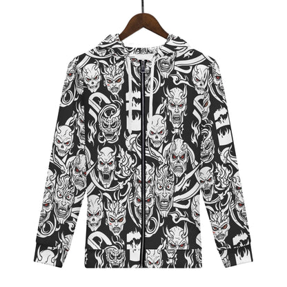 Men's Demons Classic Zip Up Hoodie Warm Jacket - DeRose Seasonal