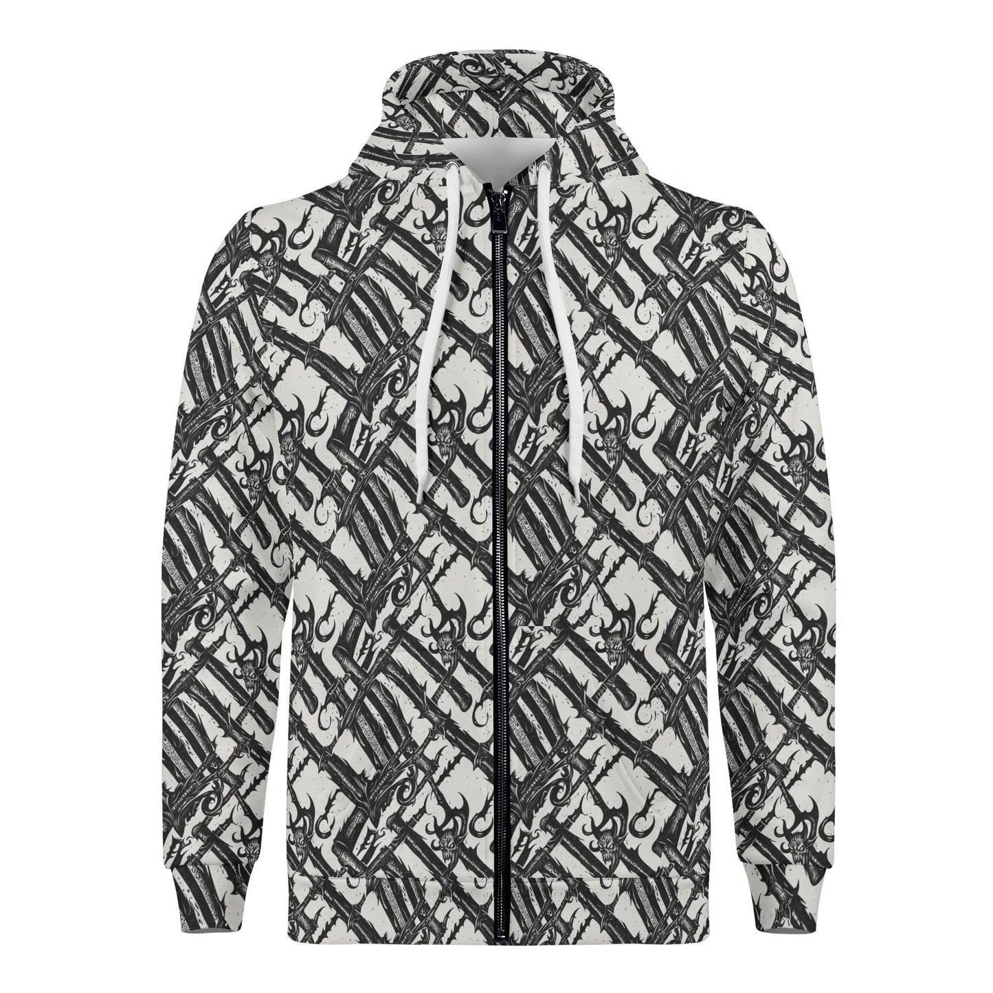 Men's Devil Veins Classic Zip Up Hoodie Warm Jacket - DeRose Seasonal