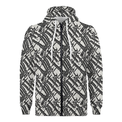 Men's Devil Veins Classic Zip Up Hoodie Warm Jacket - DeRose Seasonal