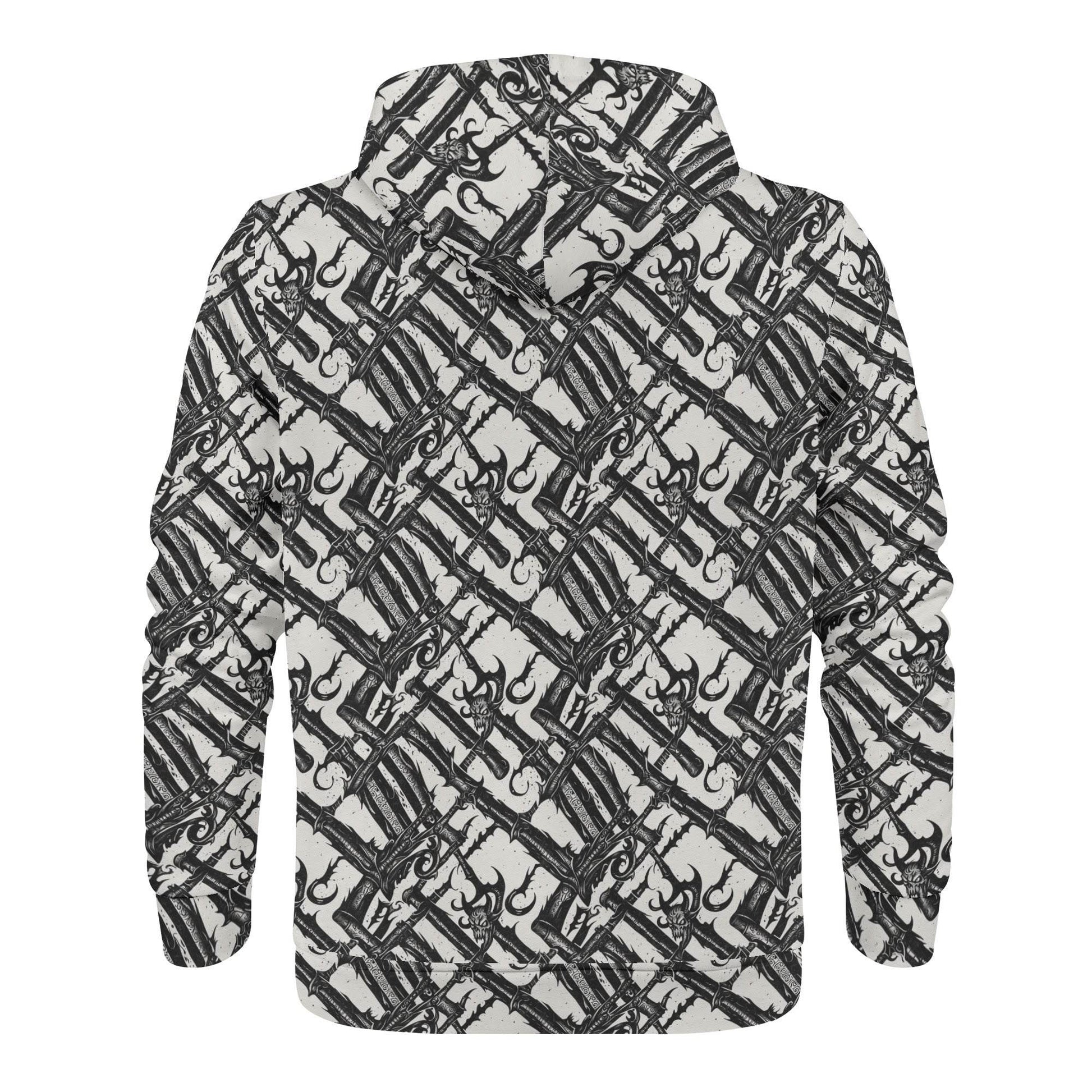 Men's Devil Veins Classic Zip Up Hoodie Warm Jacket - DeRose Seasonal