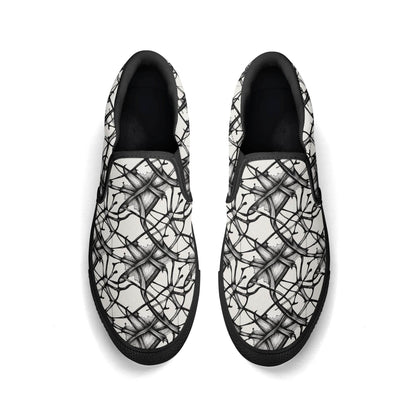 Men's Floral Ink Rubber Slip On Shoes - DeRose Seasonal