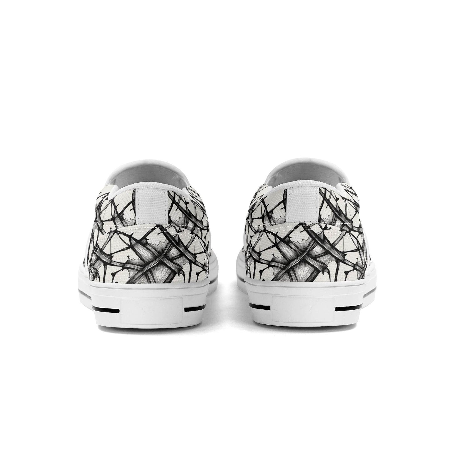 Men's Floral Ink Rubber Slip On Shoes - DeRose Seasonal