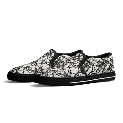 Men's Floral Ink Rubber Slip On Shoes - DeRose Seasonal