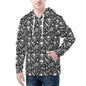 Men's Flying Skulls Classic Zip Up Hoodie Warm Jacket - DeRose Seasonal