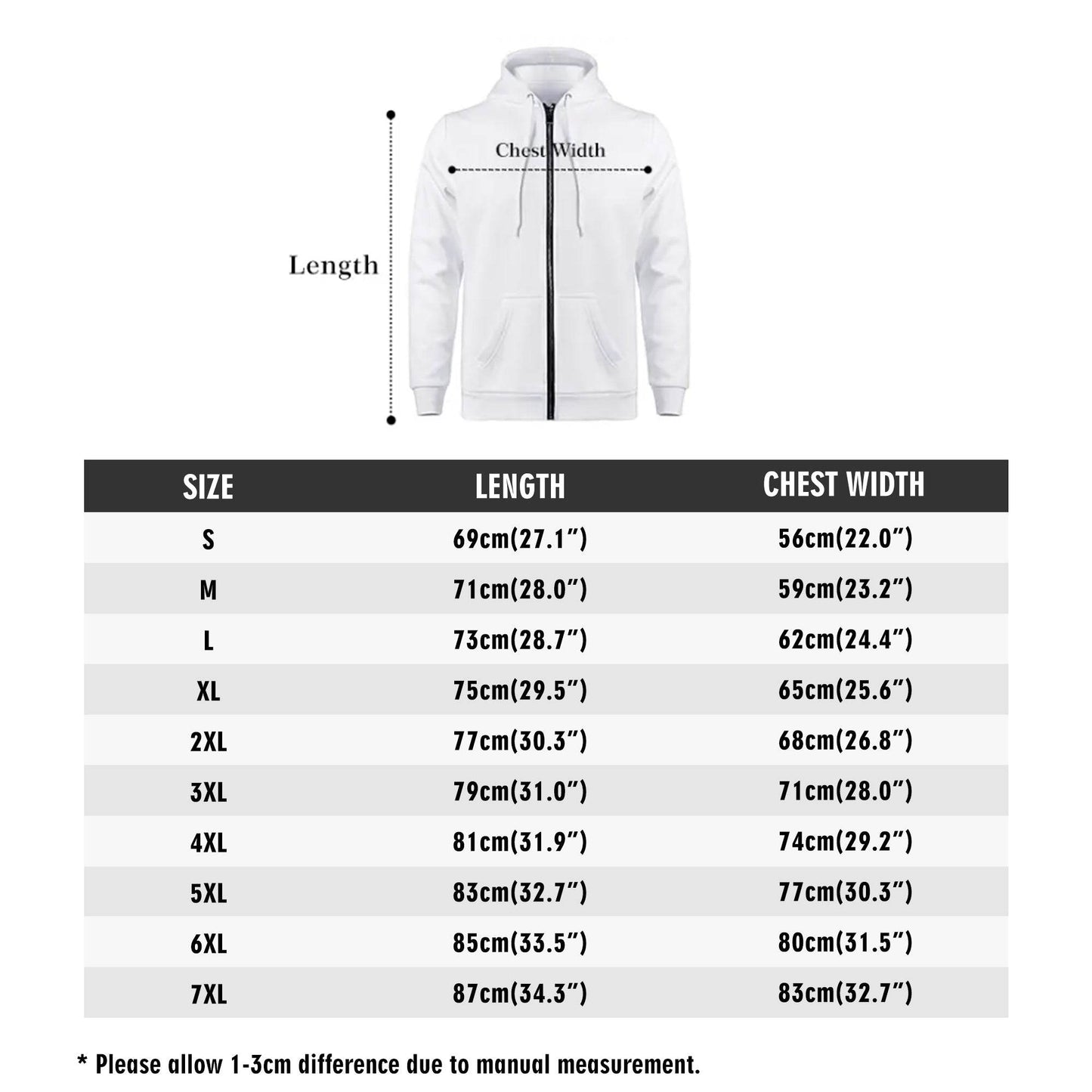 Men's Flying Skulls Classic Zip Up Hoodie Warm Jacket - DeRose Seasonal
