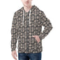 Men's Gothic Emblem Classic Zip Up Hoodie Warm Jacket - DeRose Seasonal