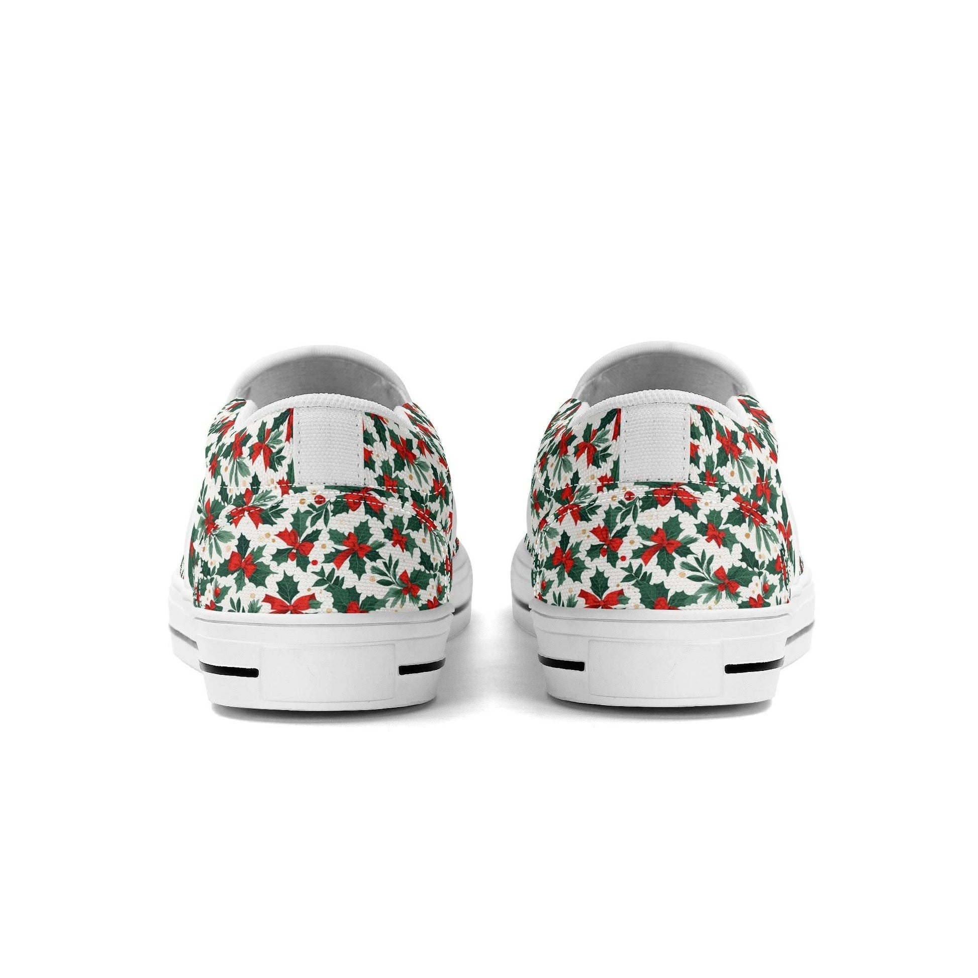 Men's Holly Bow Rubber Slip On Shoes - DeRose Seasonal