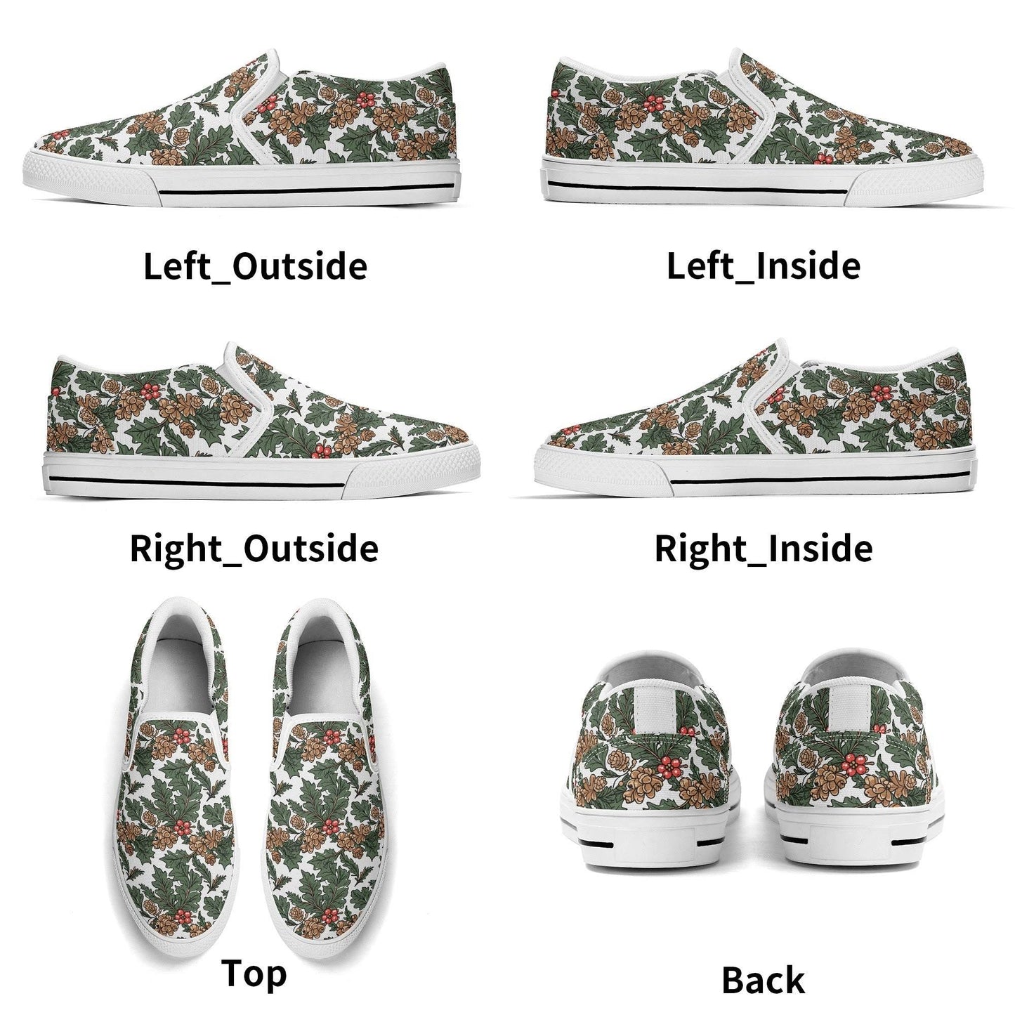 Men's Holly Pine Rubber Slip On Shoes - DeRose Seasonal